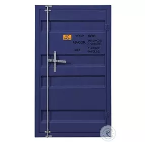 Cargo Blue Chest with Door and Shelves