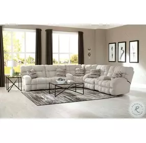 Ashland Buff Lay Flat 3 Piece Reclining Sectional