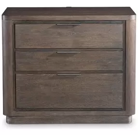 Outline Cassel 3 Drawer Nightstand with USB Charging