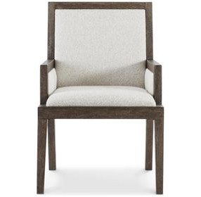 Outline Cream Performance Fabric and Cassel Wooden Frame Arm Chair