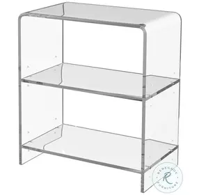 Crystal Clear Acrylic Bookcase