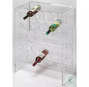 Crystal Clear Acrylic Wine Rack