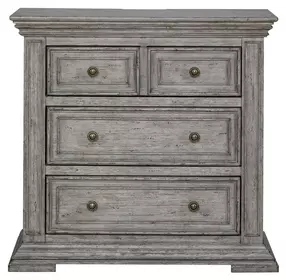 Grand Canyon Graystone 3 Drawer Bedside Chest with USB Charging