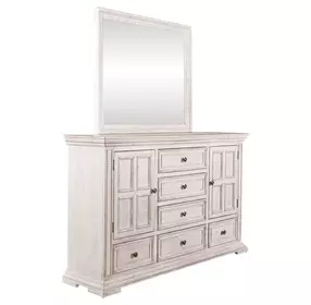 Grand Canyon Whitestone 6 Drawer Dresser with Mirror