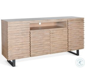 Elmcrest Natural 72" Media Console and Server