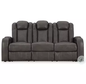 Fyne Dyme Shadow Power Reclining Sofa with Adjustable Headrest