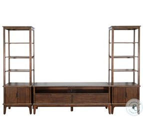 Autumn Echo Dark Brown 64" TV Stand with 2 Storage Drawers