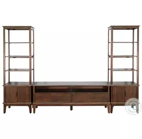 Autumn Echo Dark Brown 64" TV Stand with 2 Storage Drawers