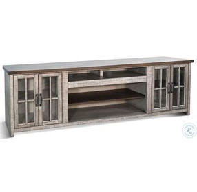 Elmcrest Gray 98" Media Console
