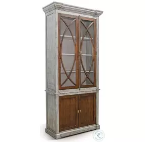 Hillside Hearth Gray 6 Shelf Pier