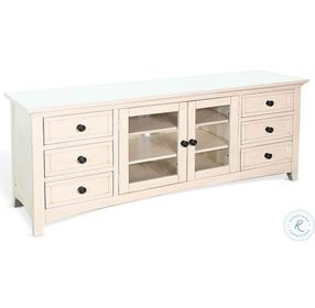 Rustic Refined White 72" Media Console