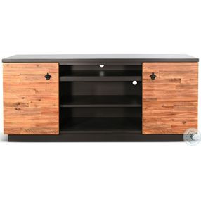 Whimora Black 2 Door 78" Media Cabinet