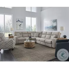 Bristol Journey Marble Triple Power Reclining Sleeper Sectional