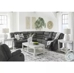 Partymate Slate Reclining Sectional