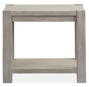 Gatehouse Calico Gray Rectangular End Table