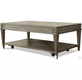 Dara Two Gray Wash Rectangular Cocktail Table