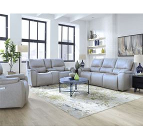 Westchester Platinum Power Reclining Living Room Set with USB Charging