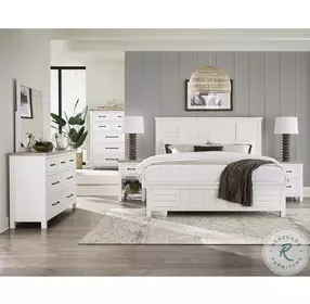 Cora Cloud Louvered Panel Bedroom Set