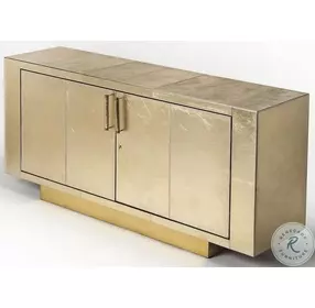 Francois Gold Leather Buffet