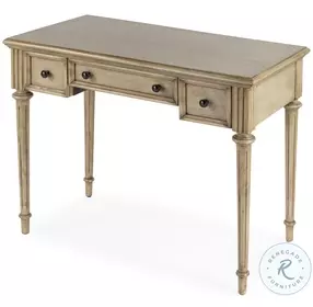 Edmund Antique Beige Writing Desk