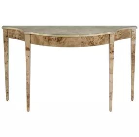 Chester Light Brown Demilune Console Table