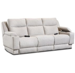 Belmont Linen 91" Zero Gravity Triple Power Reclining Sofa with Drop Down Table and USB Charging