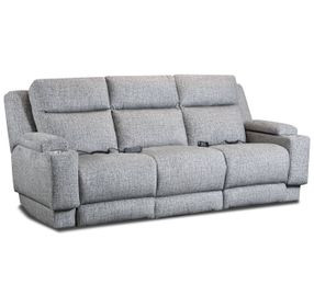 Belmont Charcoal 91" Zero Gravity Triple Power Reclining Sofa with Drop Down Table and USB Charging