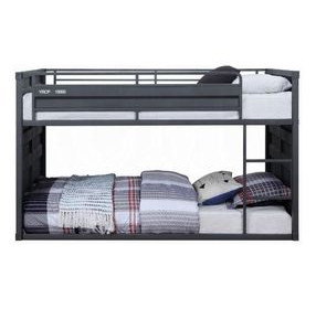 Cargo Gunmetal Twin Over Twin Bunk Bed