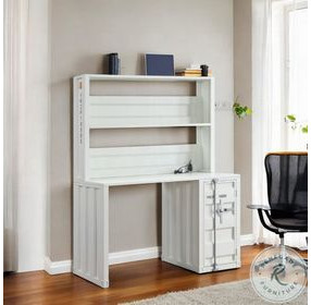Cargo White Home Office Set with Hutch