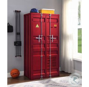 Cargo Red 2 Door Wardrobe