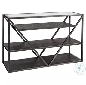 Arista Cobblestone Brown Sofa Table