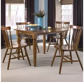 Creations Tobacco 5 Piece Extendable Drop Leaf Dining Set