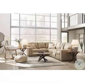 Bandon Toffee Leather 3 Piece RAF Sectional