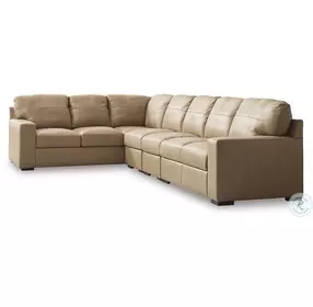 Bandon Toffee Leather 4 Piece RAF Sectional