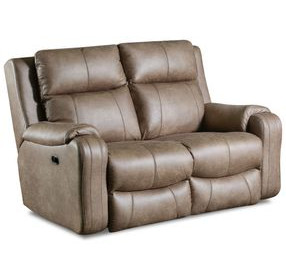 Contour Cocoa 60" Reclining Loveseat