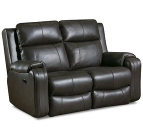 Contour Fossil Leather 60" Reclining Loveseat