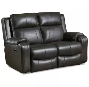 Contour Fossil Leather 60" Reclining Loveseat