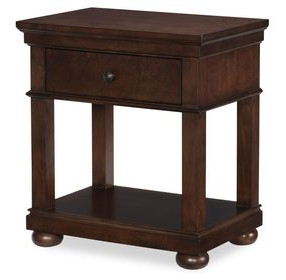 Canterbury 2.0 Warm Cherry 1 Drawer Nightstand with Motion Light