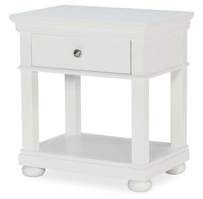 Canterbury 2.0 Natural White 1 Drawer Nightstand with Motion Light
