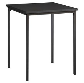 3827 Black Square Accent Table