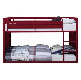 Cargo Red Twin Over Twin Bunk Bed