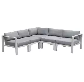 Nash Outdoor Seating Buff 5 Piece Outdoor Modular Sectional