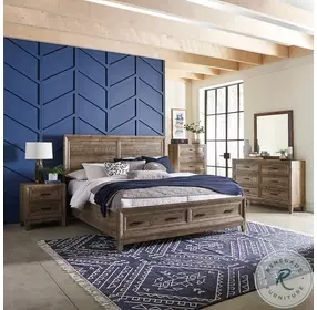 Summit Crest Cobblestone Panel Storage Bedroom Set