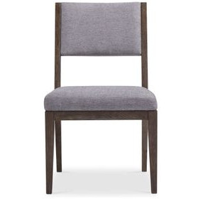 Linea Grey And Cerused Charcoal Side Chair Set of 2