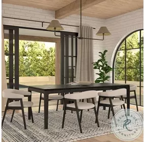Cove Vintage Black Extendable Dining Room Set