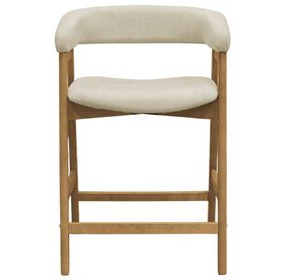 Cove Natural Upholstered Counter Height Chair Set of 2