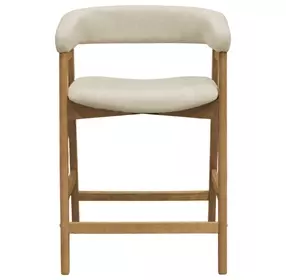 Cove Natural Upholstered Counter Height Chair Set of 2