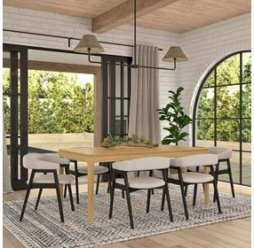 Cove Light Oak Rectangular Dining Room Set
