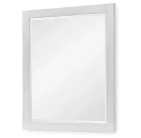 Ashton Bleached Linen Rectangular Dresser Mirror