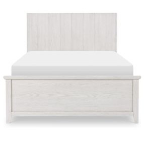 Ashton Bleached Linen Full Bookcase Bed with LED